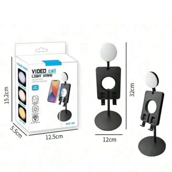 Merkury Innovations- Desktop Phone Stand with Light and Charger Dock - Picture 2 of 11